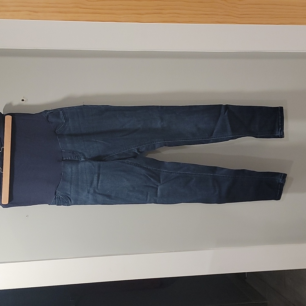 Large Maternity Dark Blue Jeans by Indigo Blue